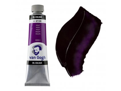 olejová barva van gogh 40ml fialová 536 violet