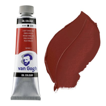 olejová barva van gogh 40ml hnědá 339 light oxide red