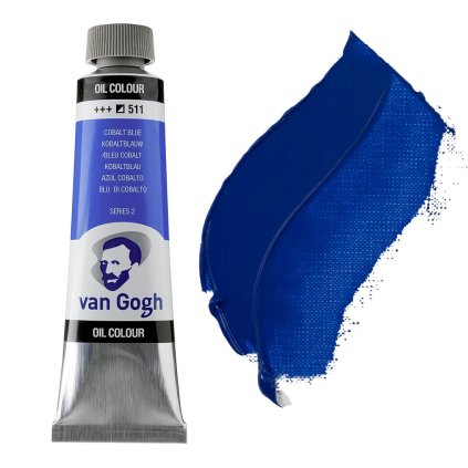 olejová barva van gogh 40ml modrá 511 cobalt blue