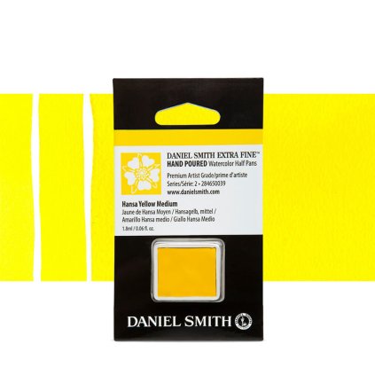 akvarelová barva daniel smith půlpánvička hansa yellow medium