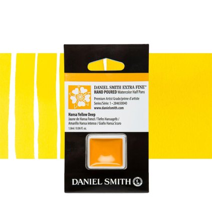 akvarelová barva daniel smith půlpánvička hansa yellow deep