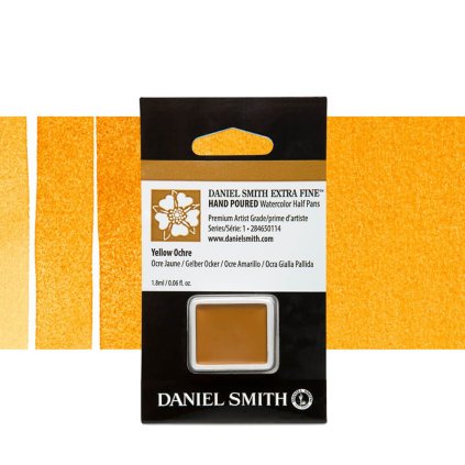 akvarelová barva daniel smith půlpánvička yellow ochre