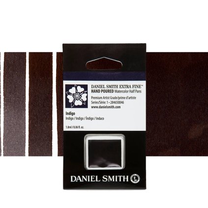 akvarelová barva daniel smith půlpánvička indigo