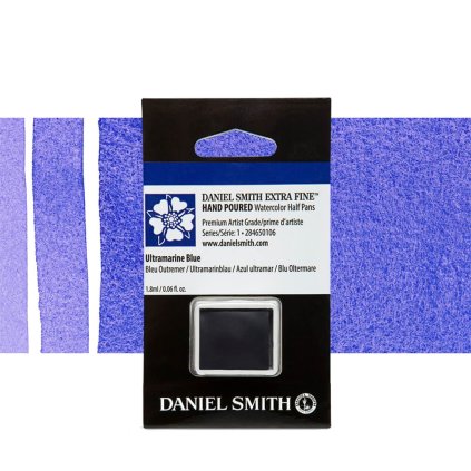 akvarelová barva daniel smith půlpánvička ultramarine blue