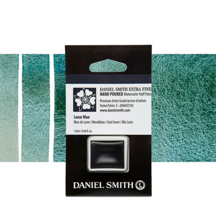 akvarelová barva daniel smith půlpánvička lunar blue