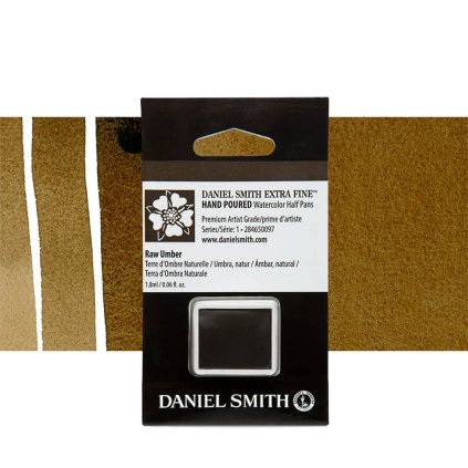 akvarelová barva daniel smith půlpánvička raw umber