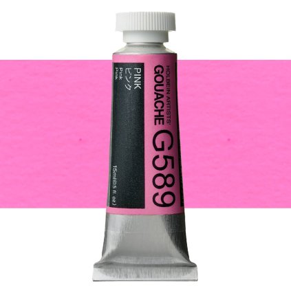 Kvašová barva Holbein 15ml růžová g589 pink