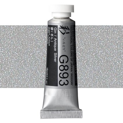 Kvašová barva Holbein 15ml stříbrná G891 Silver