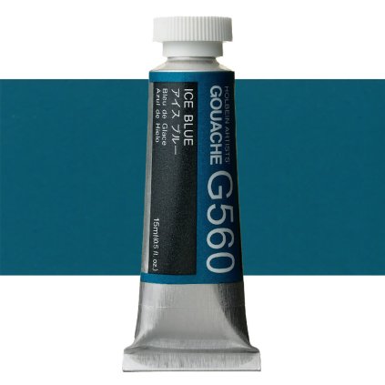 Kvašová barva Holbein 15ml modrá 560 ice blue