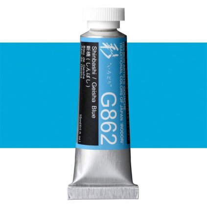 Kvašová barva Holbein 15ml modrá G862 geisha blue