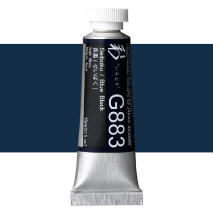 Kvašová barva Holbein 15ml modrá G883 blue black