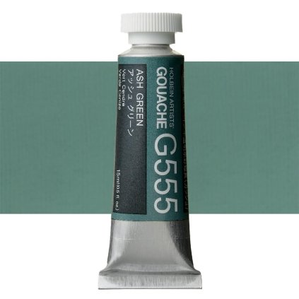 Kvašová barva Holbein 15ml zelená g555 ash green