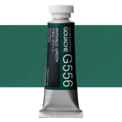 Kvašová barva Holbein 15ml zelená g556 phthalo green