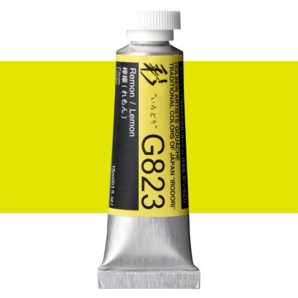 Kvašová barva Holbein 15ml žlutá G823 lemon