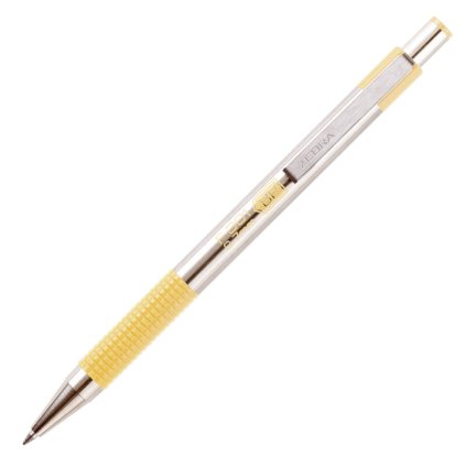 kuličkové pero zebra f301 pastel yellow