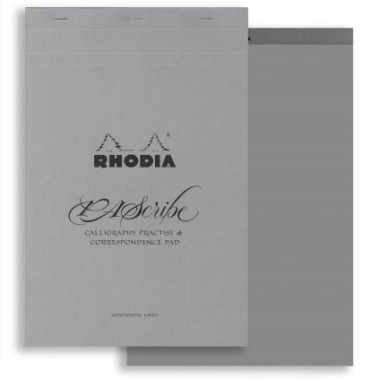 Kaligrafický blok Rhodia Scribe Grey kombinace