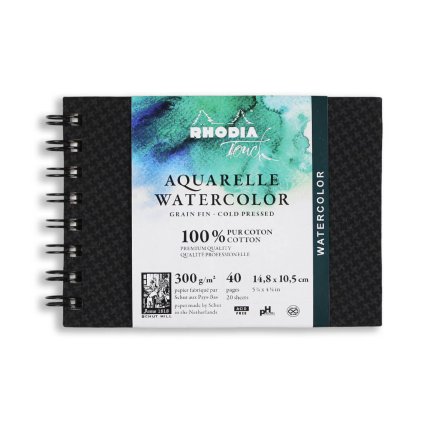 akvarelový skicák rhodia cold press a6 spiralova vazba