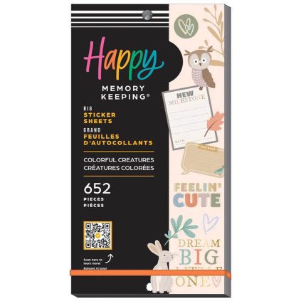 Samolepky happy planner Colorful Creatures Baby
