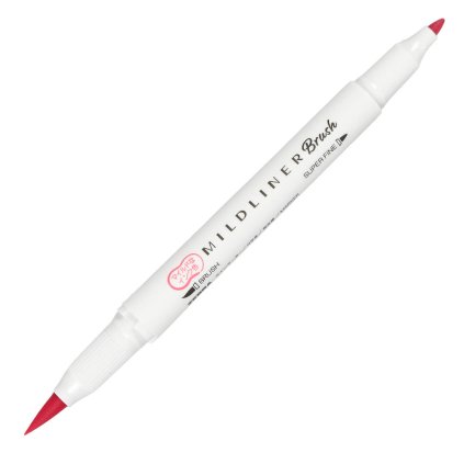 popisovac zebra mildliner brush MR mild red