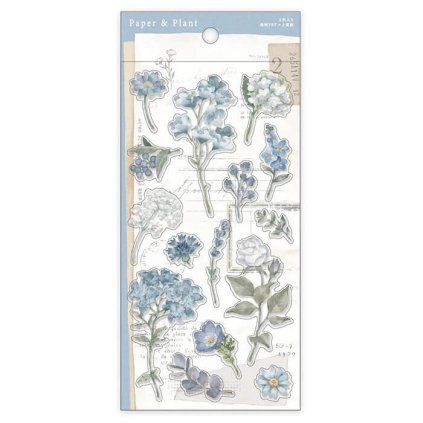 Samolepky mind wave paper & plant blue