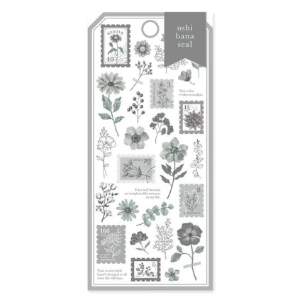 samolepky mind wave Oshi Bana Seal charcoal