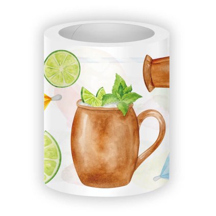 Samolepky v pásce Rongrong watercolor coctails