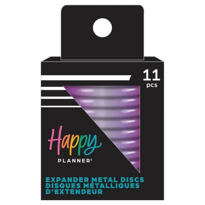 KOVOVÉ Spojovací disky do diáře Happy Planner 4,4 cm violet