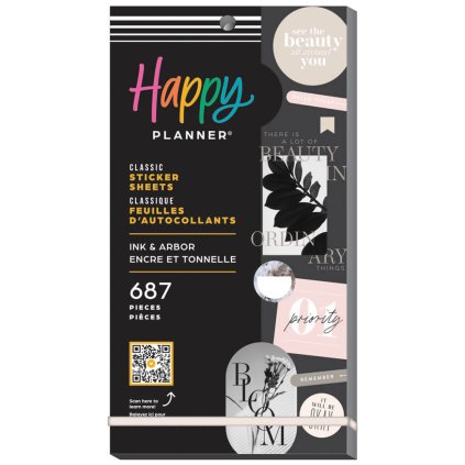 samolepky happy planner ink arbor