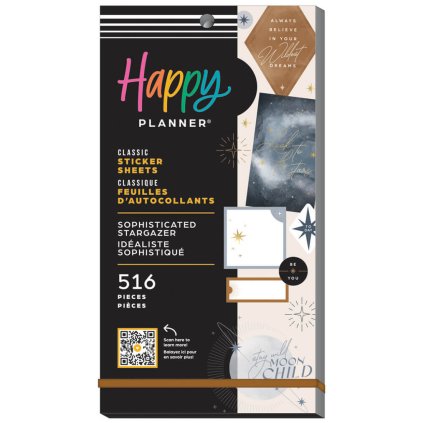 samolepky happy planner sophisticated stargazer