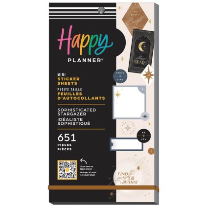 samolepky happy planner sophisticated stargazer mini