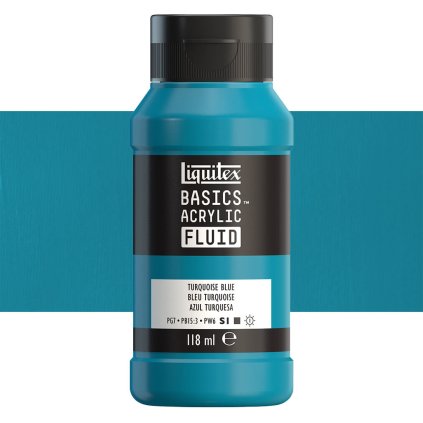 046 akrylový fluid liquitex turquoise blue