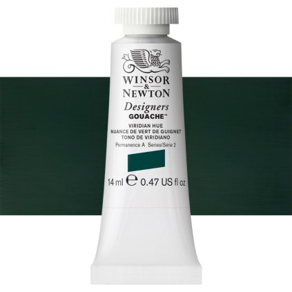 kvasova barva winsor newton swatch viridian hue