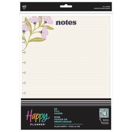 poznamkove listy happy planner big plum happy