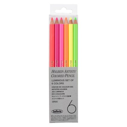 Pastelky Holbein Luminous, sada 6 ks