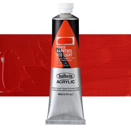 AU410 akrylova barva heavy body holbein napthol red light