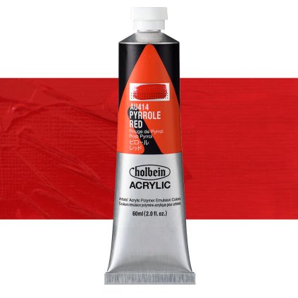 AU414 akrylova barva heavy body holbein pyrrole red