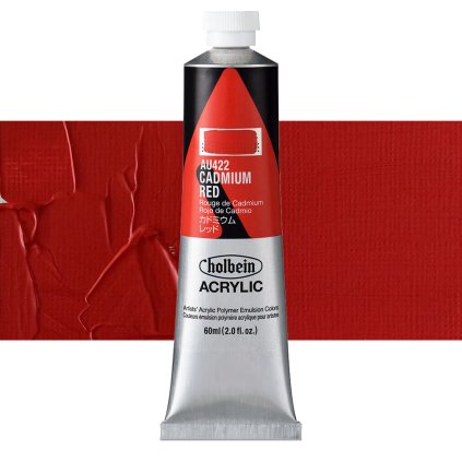 AU422 akrylova barva heavy body holbein cadmium red