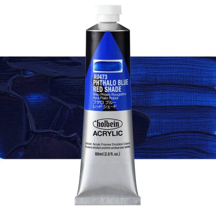 AU473 akrylova barva heavy body holbein pthalo blue red shade