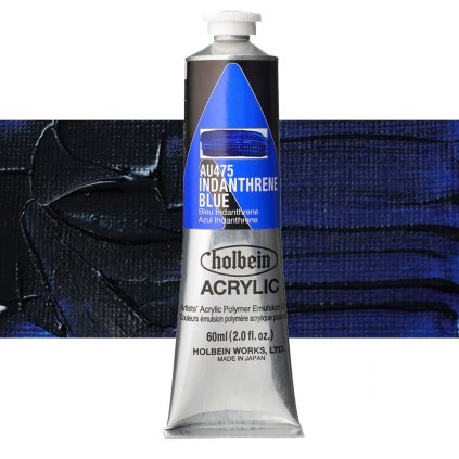AU475 akrylova barva heavy body holbein indanthrene blue
