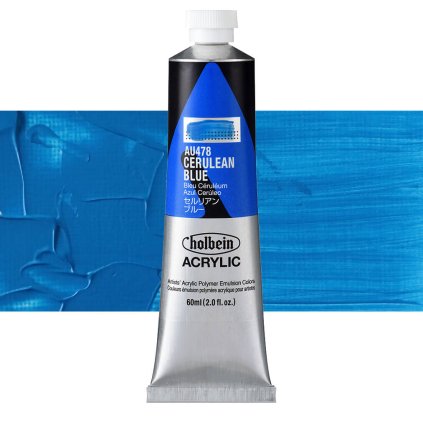 AU478 akrylova barva heavy body holbein cerulean blue