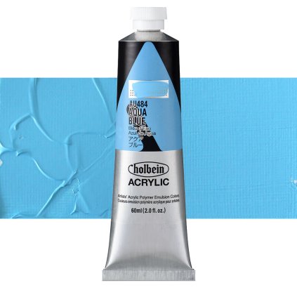 AU484 akrylova barva heavy body holbein aqua blue