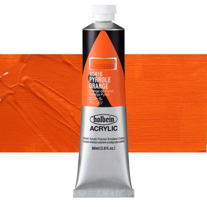AU416 akrylova barva heavy body holbein pyrrole orange