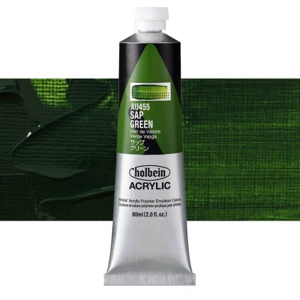 AU455 akrylova barva heavy body holbein sap green