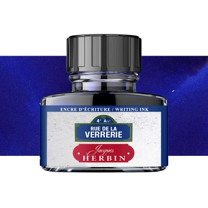 inkoust pro plnici pera herbin 30ml paris blue verrerie