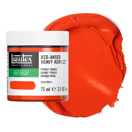 akrylová barva Liquitex bio based 323 pyrolle orange