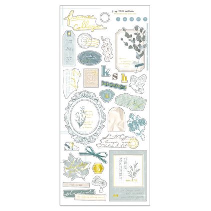 samolepky mind wave frame collage green