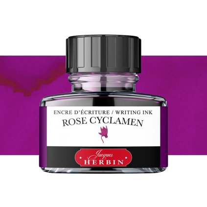 inkoust pro plnici pera herbin 30ml rose cyclamen (1)