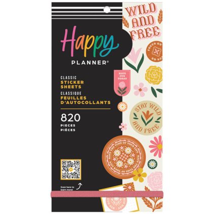 samolepky do diare happy planner western wildflower