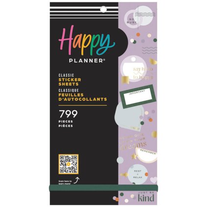 samolepky do diare happy planner MAUVE MOSS