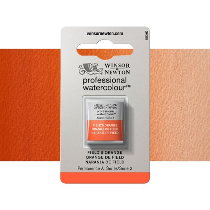 akvarelová barva winsor newton pulpanvicka fields orange